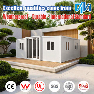 Portatile <span class=keywords><strong>1</strong></span> 2 3 camere da letto prefabbricate case contenitore espandibile pieghevole Villa case mobili fatte di pannello Sandwich per la vendita - Product Image 1