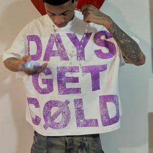 T-shirt oversize personnalisé OEM DTG Anime Printing 250g 100% Cotton Streetwear Oversize Tshirt - Product Image 2