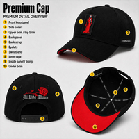 Gorra de Béisbol Premium Personalizada con Bordado de 5 Paneles, Impresión de Logotipo, Envío Rápido, MOQ Bajo, Venta al Por Mayor OEM ODM