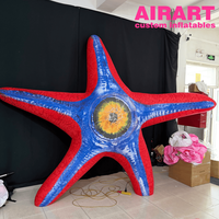 Décorations gonflables en forme d'étoile de mer pour l'extérieur, ballons océaniques à motifs personnalisés pour les idées de fêtes sur la plage
