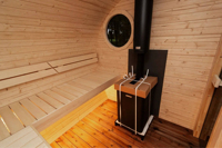 Promo Terbatas! Sauna Hybrid Outdoor Desain Modern Terbaru, Kapsul Inframerah untuk Kombinasi Hot Tub dengan Uap Kering