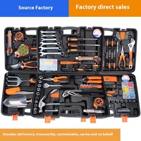 Ensemble de boîte à outils de quincaillerie en gros Kit d'outils de réparation manuel pour la maison Clé électrique Perceuses à percussion Plusieurs styles pour l'électricité