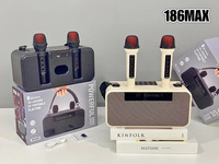 186MAX Bafle Bluetooth con Micrófono, Altavoz con Micrófono, Grandes Altavoces Bluetooth para Fiestas