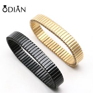 Odian <span class=keywords><strong>2021</strong></span> India Jewelry, Pulsera de Acero Inoxidable de Venta Caliente, Color Dorado, Azul, Café, Negro, Correa de Reloj, Cadena para Hombres Modernos - Product Image 3