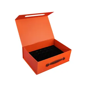 Индивидуальный дизайн Складная коробка с логотипом, магнитная застежка, черные плоские складные бумажные подарочные коробки для свадебного платья