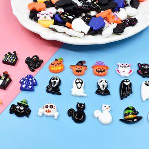 Cabujones de Resina Planos de Estilos Variados Populares para Halloween, para la Creación de Joyería DIY, Horquillas Hechas a Mano y Accesorios para Fundas de Teléfono - Product Image 4