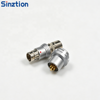 Conector de Aviación Macho-Hembra Impermeable de Empuje y Tracción Sinztion Serie F F102, Reemplazo del Conector Fischer