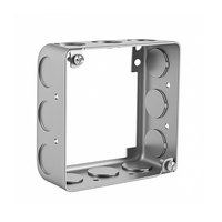 Boîte de jonction professionnelle Hangshuo EB201 en acier galvanisé, extension carrée de 4 pouces, prolongateur de capacité, vis diagonale