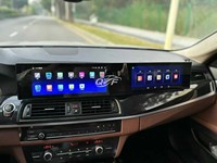Autoradio multimédia Android à double écran 21 pouces avec CarPlay, GPS, navigation, stéréo pour BMW Série 5 F10 F11 2011-2017 système CIC NBT