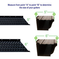 Gongli Wholesales – Protection de gouttière en aluminium perforé en micro-maille métallique de 5 et 6 pouces pour éliminer les feuilles et les débris