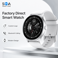 Reloj Inteligente Deportivo Circular Clásico Personalizado de Fábrica China para el Seguimiento Diario de la Salud y Llamadas Telefónicas