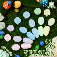 Collection de vernis à ongles gel printemps-été 300 couleurs, collection Jelly Glaze, effet métallique unique, vernis à ongles gel transparent OEM