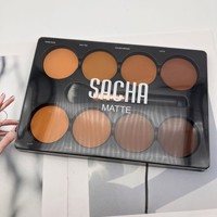 Palette de fards à paupières et de contour 801A Macha de haute qualité, effet nude, fini scintillant et mat, végane, waterproof