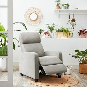 Canapé inclinable manuel simple <span class=keywords><strong>SONGMICS</strong></span>, fauteuil d'appoint moderne, fauteuil inclinable à dossier rabattable - Product Image 2