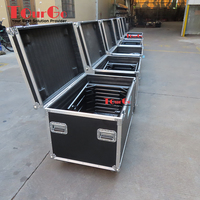 Support de treillis d'éclairage modulaire TourGo Truss pour tête mobile DJ en noir, pack trio
