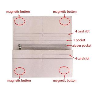 AndoBag Genuine Leather Trendy Long <b>Wallet</b>, Large Capacity <b>Phone</b> <b>Purse</b>, with Magnetic Closure and Multiple Card Slots 1921 - Product Image 3