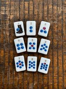 Juego de Fichas de Mahjong Americanas de Imitación de Madera, Grabadas y Pintadas a Mano, con Diseño de Zorro, Oso, Hongo, Flora y <span class=keywords><strong>Fauna</strong></span>, Listo para Enviar - Product Image 5
