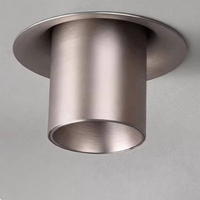 Lampu Sorot LED Teleskopik Bezel Ultra Tipis Anti Silau Downlight Tersembunyi Untuk Pencahayaan Ruang Tamu Toko Pakaian