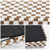 Modèle de contrôle de mousse à mémoire orthopédique écologique canapés-lits pour chiens tapis pour chats de compagnie couverture amovible lavable imperméable