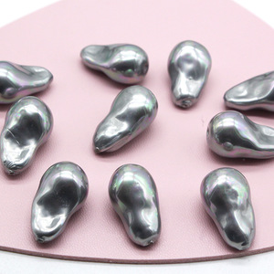 JC 13*22mm <span class=keywords><strong>5</strong></span> colores cuentas de perlas de concha de forma Irregular con agujero DIY fabricación de joyas perlas barrocas - Product Image 6