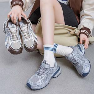Zapatos para aumentar la altura para mujer, novedades de primavera y verano 2026, zapatillas para correr de malla fina y transpirable, zapatillas informales de moda - Product Image 1
