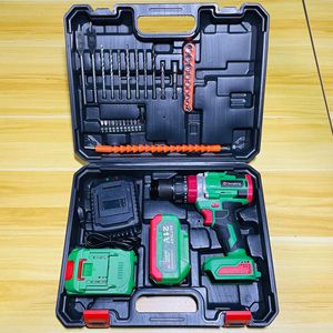 Accuboormachine 20V Hychika Hamer Impact Driver Power Met <span class=keywords><strong>10</strong></span> Batterijen, Twee En Één Lading - Product Image 2