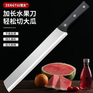 Juego de cuchillos afilados para frutas de acero inoxidable para cocina, cuchillo multiusos comercial y doméstico para sandía, cuchillo grande y largo para sandía - Product Image 4