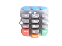 Clavier en caoutchouc silicone personnalisé, dureté personnalisable (20-90 ShoreA), durée de vie des touches supérieure à 1 million de touches, options de finition de surface, certifié RoHS/REACH