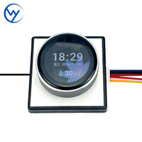 Smart 12V 5A 60W bouton rotatif écran capteur gradateur désembueur interrupteur contrôle de précision et retour visuel pour lumière de miroir LED