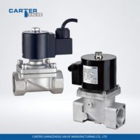 Vanne solénoïde électrique Carter SV/EMV en acier au carbone, laiton, bronze, NC/NO, à bride RF, filetage FF NPT/BSP, antidéflagrante IP65-IP68, OEM