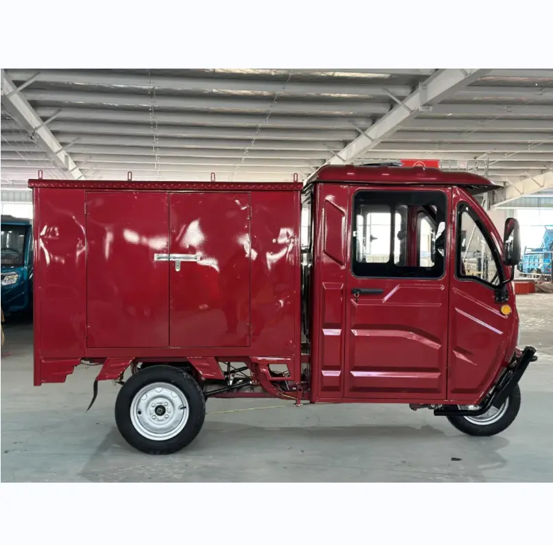 Cargo tricycle electric trike three wheeler 3 wheel bike with 2000W motor and cargo delivery closed