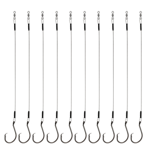 <span class=keywords><strong>Hameçons</strong></span> circulaires en fil d'acier <span class=keywords><strong>pour</strong></span> <span class=keywords><strong>la</strong></span> pêche en eau salée et douce (rivière/cours d'eau) – Tailles 2/0-10/0 – Conception Octopus Offset <span class=keywords><strong>pour</strong></span> requins et truites - Product Image 1