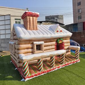 Tente de Noël gonflable commerciale Yuedong de 16,4 pieds décoration de <span class=keywords><strong>cabane</strong></span> de fête de maison de rebond - Product Image 4