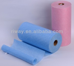 Chất Lượng Tốt Nhất Cao Cấp Trung Quốc Thực Hiện Cuộn Không Dệt Màu Xanh, Spunlace CuộN - Product Image 2