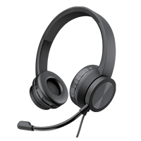 Casque filaire USB avec microphone dynamique, accessoire pour téléphone et ordinateur en cuir pour les utilisateurs mobiles