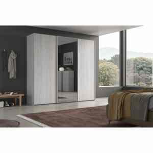 Armadio CM 270x65 H. 247 in Rovere Nordico e Specchio Fumé - Product Image 1