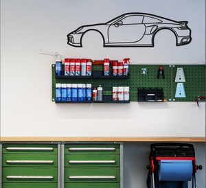 Metal Wall Art Garage Car Wall Decor Automotive Classic Car Gift Decor Of 2019 P 911 Carrera Silhouette Car - Product Image 2