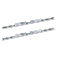 Glissière de table extensible à roulement à billes, synchronisée, pour table à manger, glissière télescopique pour table à ailes papillon