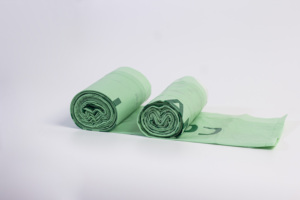 Sacs poubelle biodégradables durables personnalisés avec cordon de serrage, en PLA et amidon de maïs, thermosoudés pour usage domestique - Product Image 6