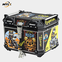 Nouvelle valise latérale de moto en alliage d'aluminium MTLX, capacité 45L, adaptable, avec garantie 1 an, Dingxiang