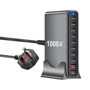 Nuevo <span class=keywords><strong>Cargador</strong></span> de Escritorio de 1000W, Adaptador GaN PD de 880W, <span class=keywords><strong>Cargador</strong></span> Multifunción de <span class=keywords><strong>10</strong></span> Puertos y 1000W para Carga Rápida de Samsung, Apple y <span class=keywords><strong>iPhone</strong></span> - Product Image 1