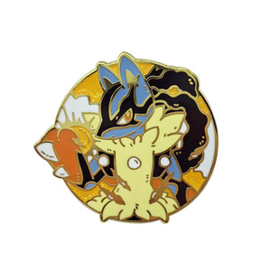 Wholesale 4000 Kinds Cute Logo Badge Hat Brooch Pokemoned Lucario Metal Enamel <strong>Collar</strong> Brooch <strong>Pins</strong> 1Pcs Per Opp Bag Package - Product Image 3