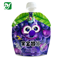 Sacs en forme de fruit emballage personnalisé de boisson à saveur de fraise pochette en plastique Doypack à bec laminé VMPET
