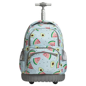 Green Small 35L Cute Lightweight Wheeled Roller 17 Inch <strong>Laptop</strong> Backpack <strong>Bag</strong> for <strong>Ladies</strong> Women with <strong>Wheels</strong> - Product Image 1
