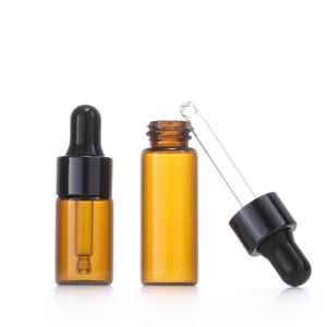 Frascos de vidrio de muestra cosmética vacíos 1mL 2ml 3ml 5ml Mini botella cuentagotas de vidrio para Esencia de perfume de aceite esencial - Product Image 6