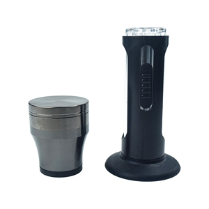 Trois-en-un, broyeur de fumée de pot en plastique 50MM broyeur rempli de tube de corne plat à quatre couches - Product Image 3