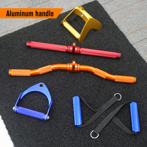 VIGFIT Tools - <span class=keywords><strong>Barra</strong></span> de tracción para tríceps <span class=keywords><strong>con</strong></span> mango de aluminio, agarre en D para máquina de cable, accesorio para ejercicios de LAT Pulldown - Product Image 5