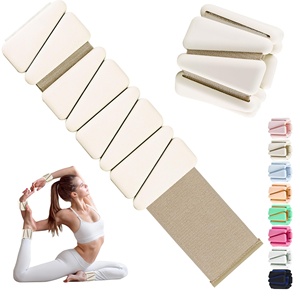 En gros, poids de cheville carrés de 2 lb à velcro, de la même couleur, pour la course, le yoga et le fitness, et bracelet en silicone huilé pour les mains - Product Image 1