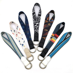 Bán Buôn Tùy Chỉnh Thiết Kế Logo Riêng Nylon Nhỏ Vòng Tay Cổ Tay Dây Đeo Dây Đeo Thăng Hoa Tùy Chỉnh Keychain Dây Buộc Ngắn - Product Image 1