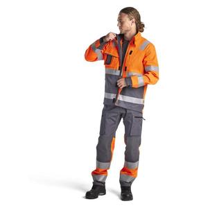 BLAKLADER - 406418115396XXL <b>Hi</b>-<b>Vis</b> <b>jacket</b> <b>Orange</b>/Mid grey - EAN 7330509747797 <b>HI</b>-<b>VIS</b> WORKWEAR - Product Image 3